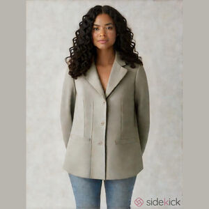 EUC Women's Alfred Dunner Beige Blazer Size 16